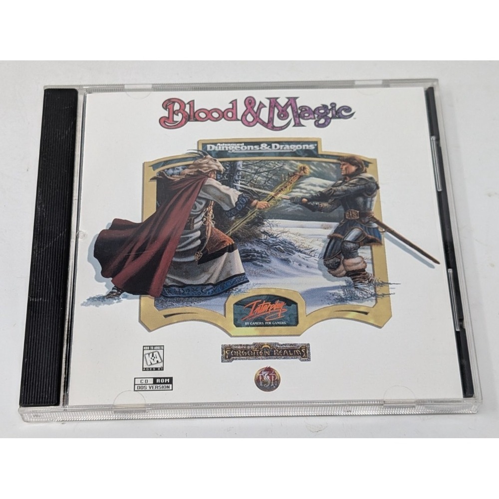 Vintage Blood and Magic AD&D PC Game 1996 Dungeons And Dragons CD ROM Interplay